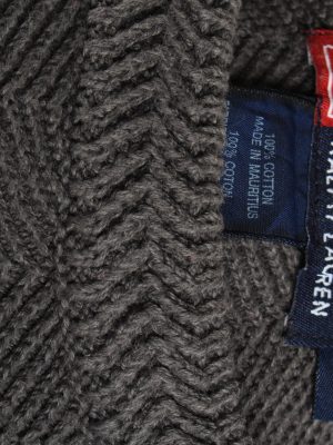 Chaps Crew Neck Jumper Pullover Vintage Size M Dark Grey -IL2434-161148