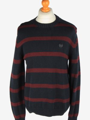 Chaps Crew Neck Jumper Pullover Vintage Size M Navy -IL2439-0