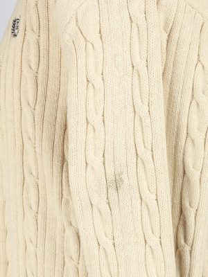 Chaps Crew Neck Jumper Pullover Vintage Size L Beige -IL2443-161184