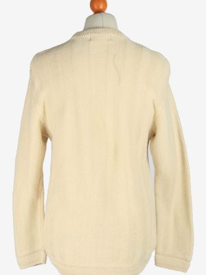 Chaps Crew Neck Jumper Pullover Vintage Size L Beige -IL2445-161191