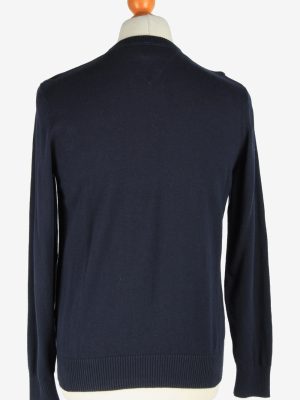 Tommy Hilfiger V Neck Jumper Pullover Vintage Size S Navy -IL2450-161211