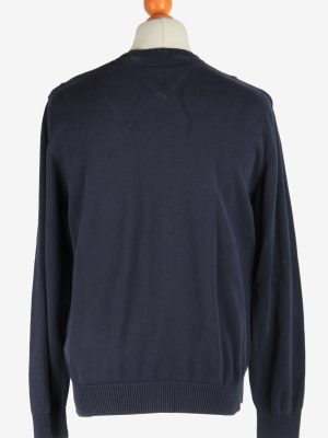 Tommy Hilfiger V Neck Jumper Pullover Vintage Size L Navy -IL2451-161215