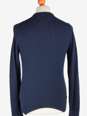Tommy Hilfiger V Neck Jumper Pullover Vintage Size S Navy -IL2453-161223