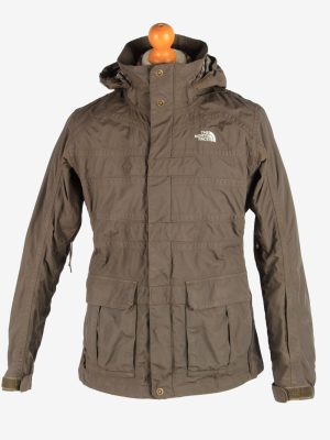 The North Face Women's Jacket Outdoor Hooded Vintage Size L Dark Brown C2865-0