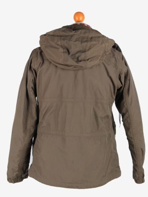 The North Face Women's Jacket Outdoor Hooded Vintage Size L Dark Brown C2865-160500