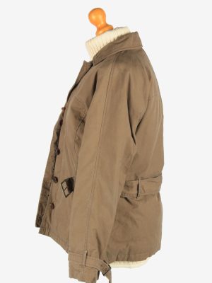 S Maxmara Women's Coat Padded Lined With Belt Vintage Size M Dark Brown C2876-160565