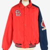 Mens USA Baseball Jacket College Vintage Size XL Red C2939-0