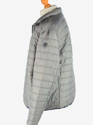 Mens Timberland Padded Jacket Lightweight Vintage Size XXXL Light Grey C2940-162054