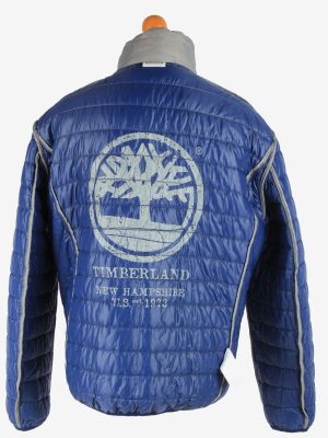 Mens Timberland Padded Jacket Lightweight Vintage Size XXXL Light Grey C2940-162056