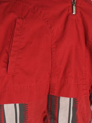 Mens Reebok Track Jacket Half Zip Hooded Vintage Size S Maroon C2942-162069