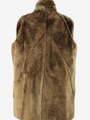 Womens Sheepskin Coat Fur Lined Button Up Vintage Size XL Green C2947-162098