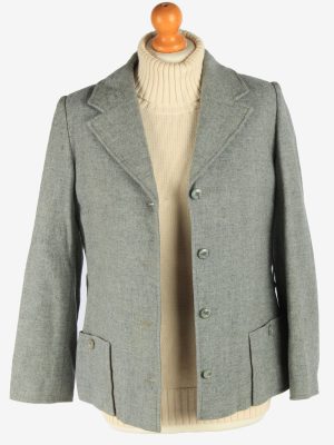 Women's Pendleton Wool Blazer Jacket Button Up Vintage Size S Grey C2952-162153