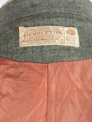 Women's Pendleton Wool Blazer Jacket Button Up Vintage Size S Grey C2952-162157