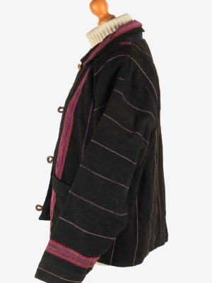 Women's Nepalies Wool Jacket Button Up Vintage Size L Multi C2955-162170