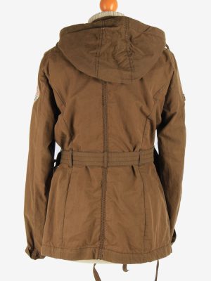 Women's Napapijri Coat Outdoor Hooded Vintage Size L Brown C2956-162177