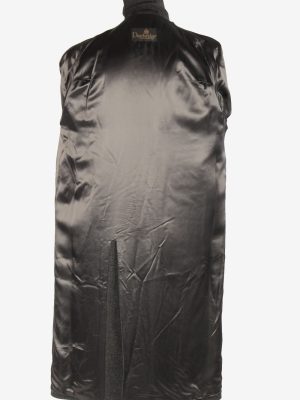 Men's Wool Coat Plain Button Up Vintage Size XL Dark Grey C3022-163275