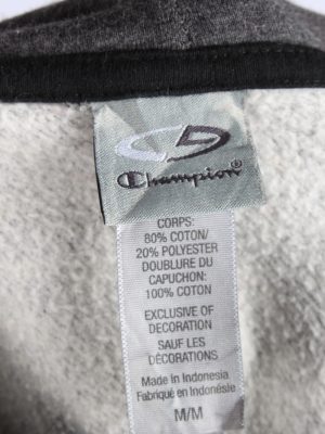 Champion Tracksuit Top Hoodies Women's Vintage Size M Dark Grey -SW2781-163698