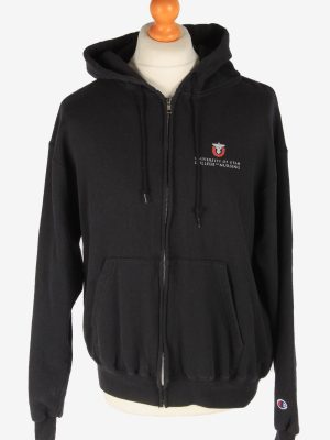 Champion Tracksuit Top Hoodies Women's Vintage Size M Black -SW2783-0