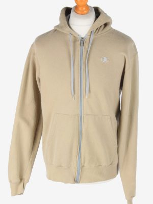 Champion Tracksuit Top Hoodies Women's Vintage Size M Beige -SW2785-0