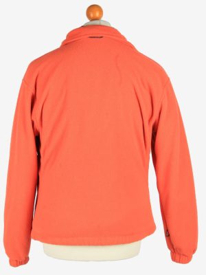 Fleece Jacket Top Full Zip Thermal Vintage Size M Orange -SW2726-160626
