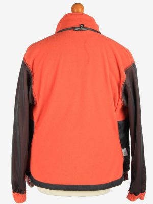 Fleece Jacket Top Full Zip Thermal Vintage Size M Orange -SW2726-160627