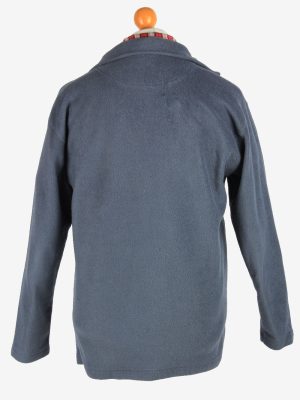Fleece Jacket Top Full Zip Thermal Vintage Size L Dark Grey -SW2729-160644