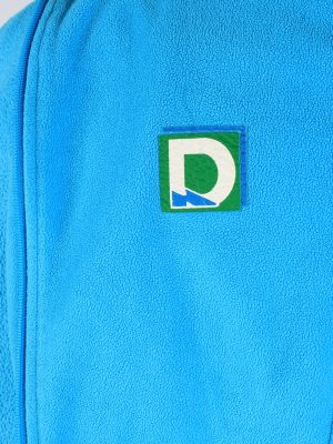 Fleece Jacket Top Full Zip Thermal Vintage Size M Light Blue -SW2735-160682