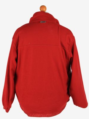 Fleece Jacket Top Full Zip Thermal Vintage Size L Red -SW2737-160693