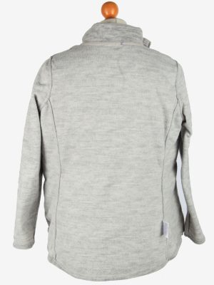 Fleece Jacket Top Full Zip Thermal Vintage Size M Grey -SW2739-160705