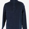 Fleece Tracksuit Top Half Zip Thermal Vintage Size M Navy -SW2745-0