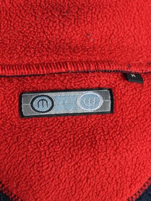 Fleece Tracksuit Top Half Zip Thermal Vintage Size M Navy -SW2745-160742