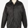 Dickies Mens Waterproof Bomber Jacket Workwear Zip Up Vintage Size S Black C3041-0