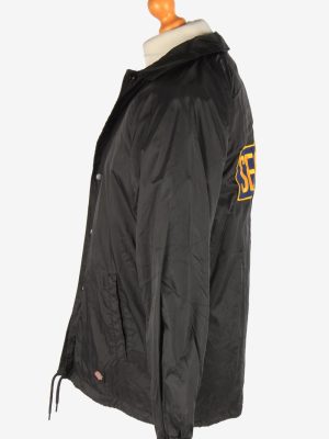 Dickies Mens Waterproof Bomber Jacket Workwear Zip Up Vintage Size S Black C3041-163387