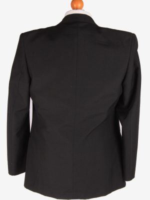 Blazer Jacket Mens Button Up Lined Casual Vintage Size S Black -HT3129-166770