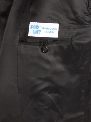 Blazer Jacket Mens Button Up Lined Casual Vintage Size S Black -HT3129-166771