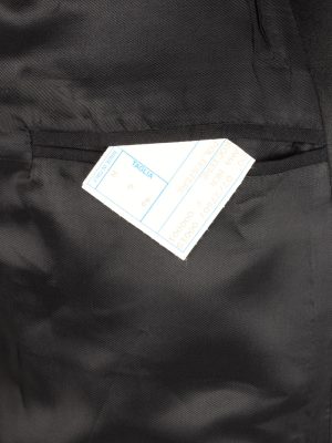 Blazer Jacket Mens Button Up Lined Casual Vintage Size S Black -HT3129-166772