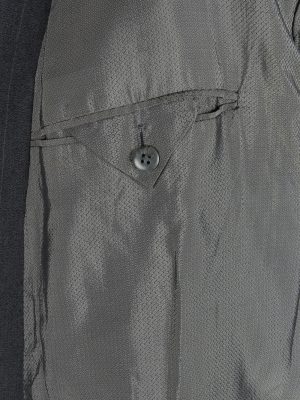 Blazer Jacket Mens Button Up Wool Casual Vintage Size XL Dark Grey -HT3137-166819