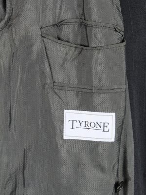 Blazer Jacket Mens Button Up Wool Casual Vintage Size XL Dark Grey -HT3137-166820