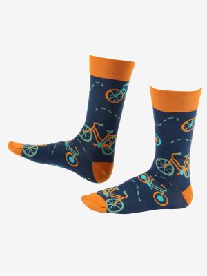 Bicycle Printed Socks Premium Cotton Super-Stretch Funky W/M Unisex Socks