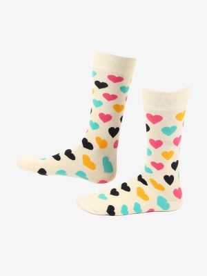 Heart Printed Socks Premium Cotton Super-Stretch Funky W/M Unisex Socks