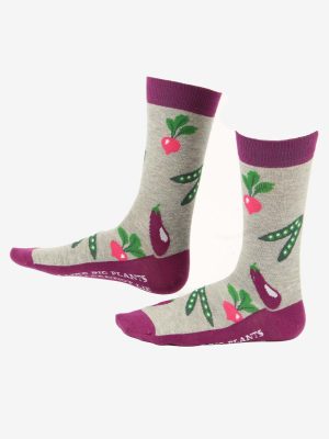 I Like Big Plants Print Premium Cotton Super-Stretch Word Funky W/M Unisex Socks