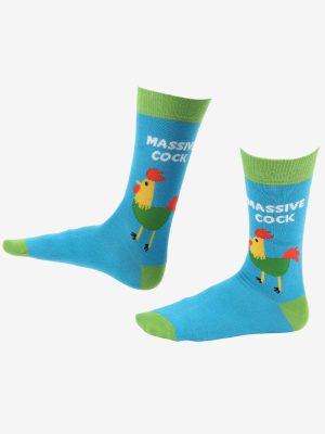 Massive Cock Printed Socks Premium Cotton Super-Stretch Funky W/M Unisex Socks