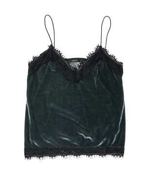 Bershka Velvet Tank Top Size M