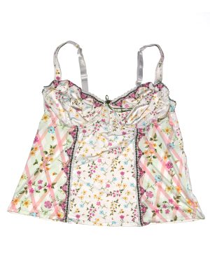 Vintage Y2K Floral Lingerie Top Size Small