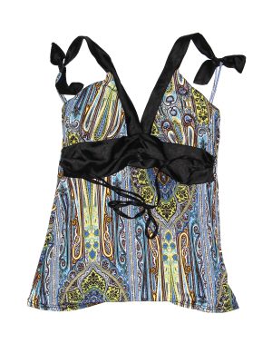 Vintage Y2K Paisley Pattern Top Size Small