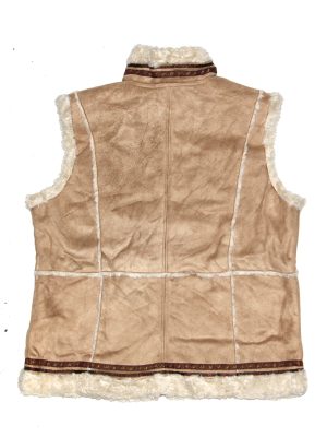 Vintage Afghan Style Woman Waistcoat Y2K 00s Size M