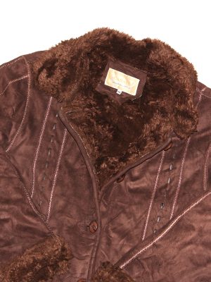 Vintage Afghan Style Woman Coat Y2K 00s Size XXL