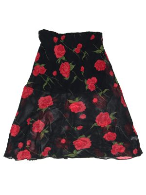 Vintage Rose Skirt with Inside lining skirt Size Small