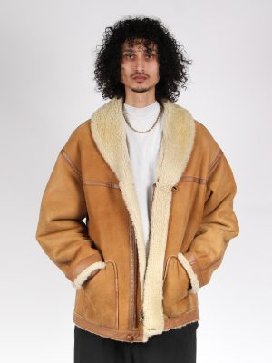 Mulberry Vintage Men Jacket Real Sheepskin Size XL