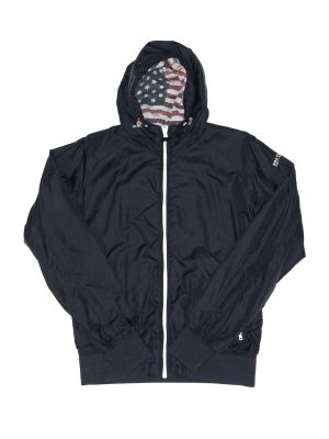 Vintage Y2K Woolrich American Flag Windbreaker Jacket Size XL